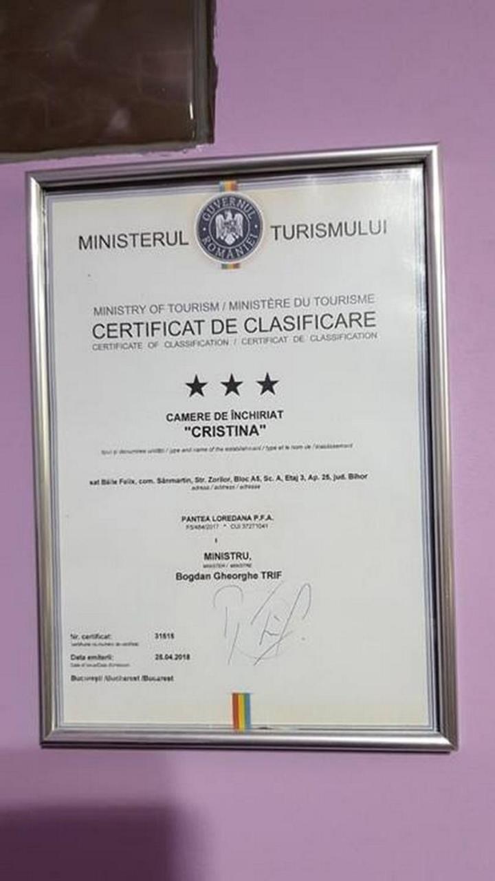 Garsoniera Cristina Daire Băile Felix Dış mekan fotoğraf